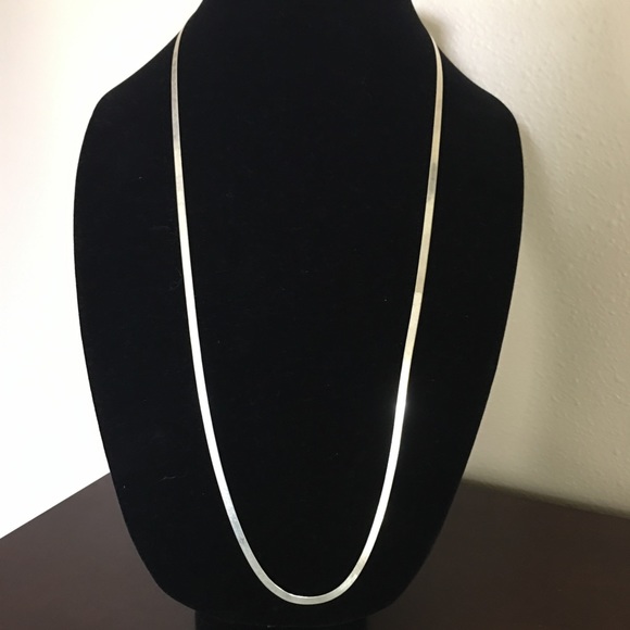 Jewelry - Sterling silver herringbone necklace